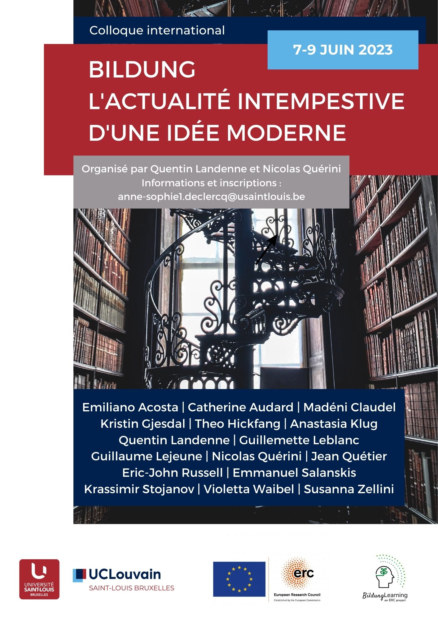 Colloque international "Bildung. L’actualité intempestive d’une idée moderne"